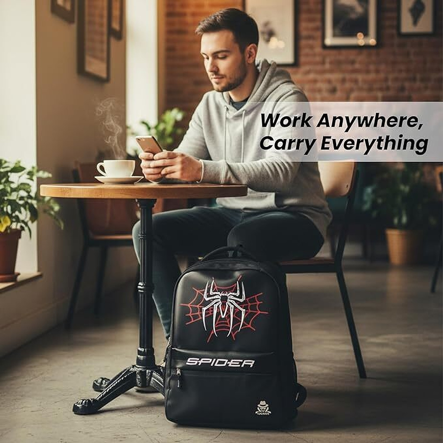 Image of AR Bags Stylish School College , 2 secret Hidden Pocket Spider edition 30 L Laptop Backpack