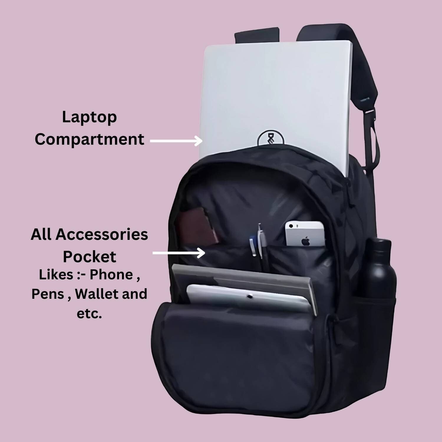 Image of ZONAL Laptop Bag for Men /Backpack for Men| Office Bag for Men /Women with Padded Laptop 40 L Backpack