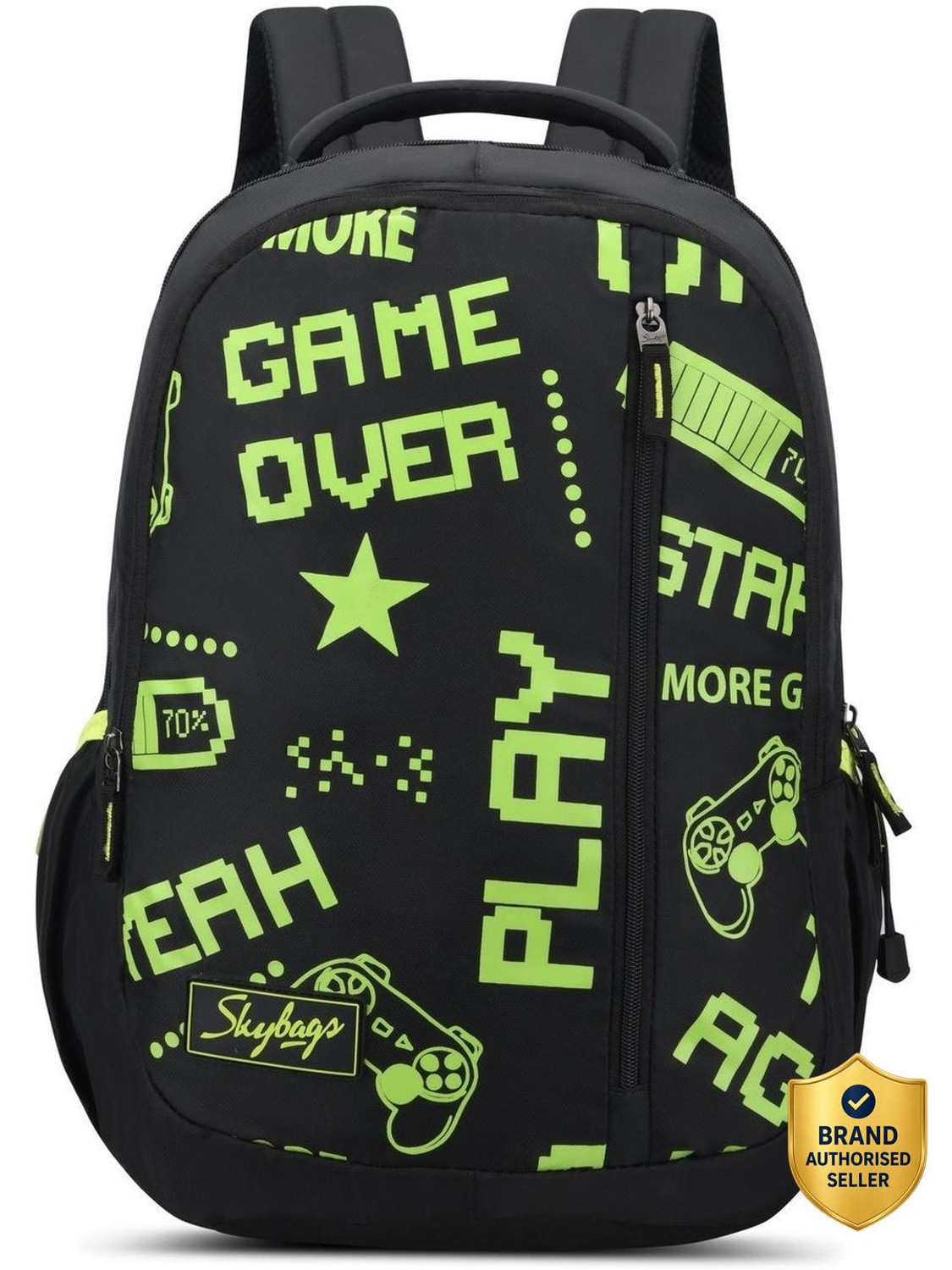 SKYBAGS NEW NEON 23-02 SCHOOL BP (H) BLACK 30 L Backpack