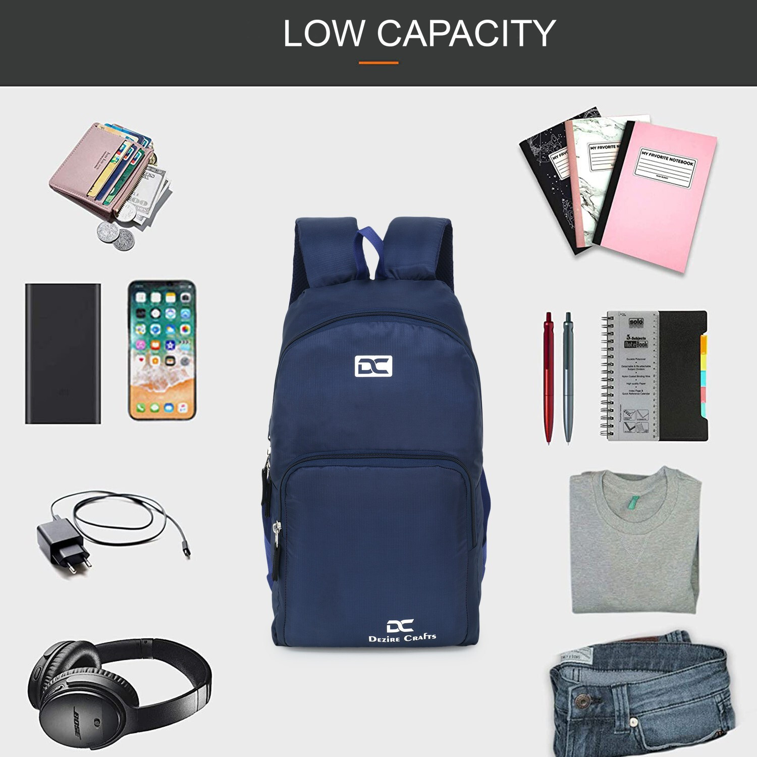 Image of DEZiRE CRAfTS DC Light Weight Small Tracking Attractive Tution Bags 15 L Backpack