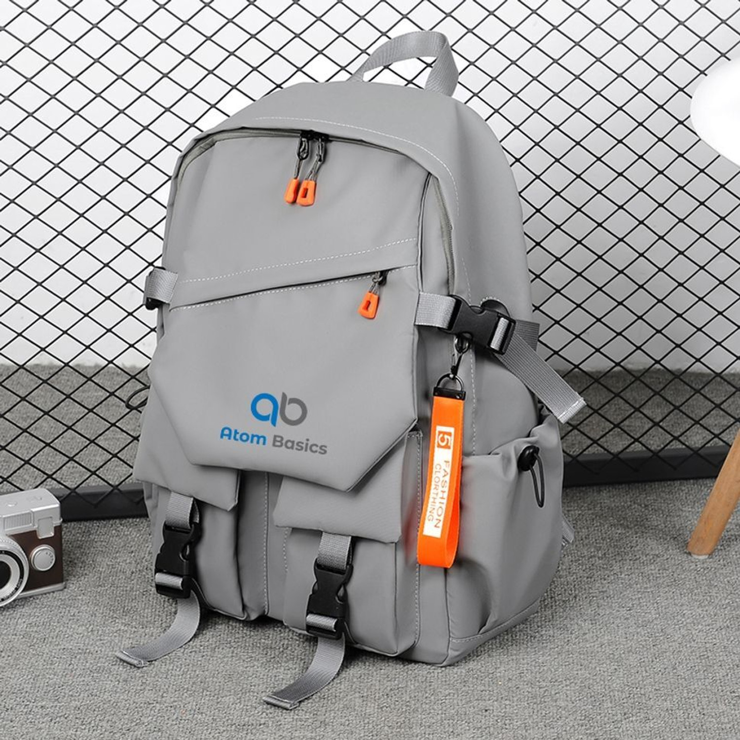 Image of Atom Basics Multi-Pocket Business & Travel Laptop Backpack with Padded Straps & USB Port 39 L Laptop Backpack