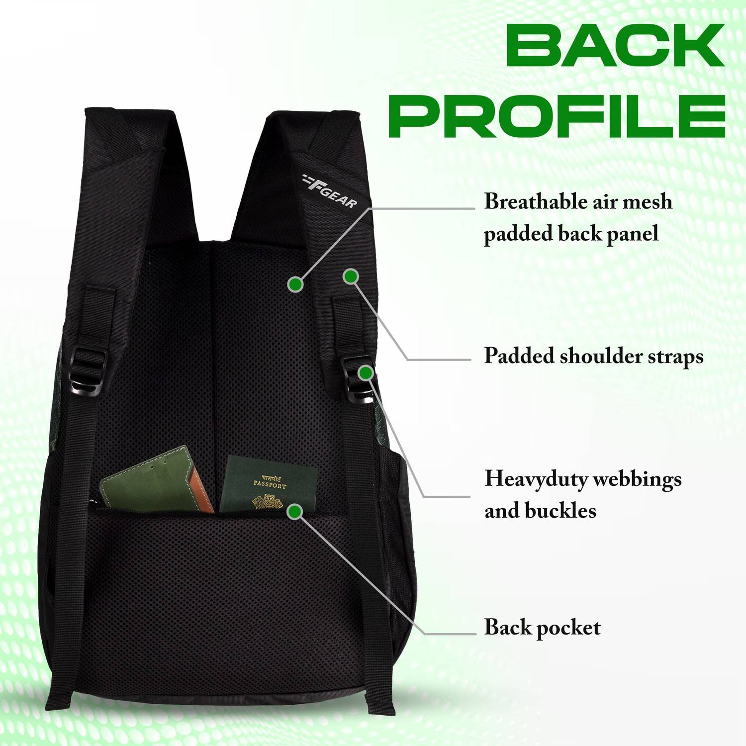 F Gear Noxe 10L Green Backpack - Image 5