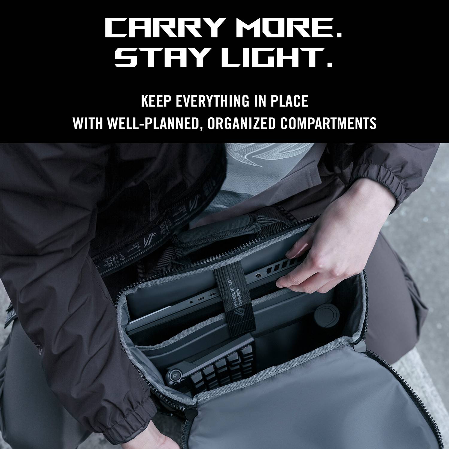 ASUS ROG Ranger BP2701 22L Laptop Backpack - Image 3