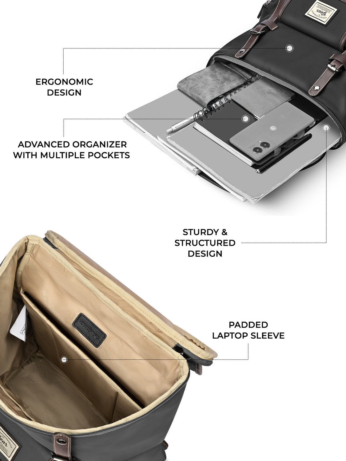 Image of Gear CLASSIC ANTI THEFT KNAPSACK 21 L Laptop Backpack