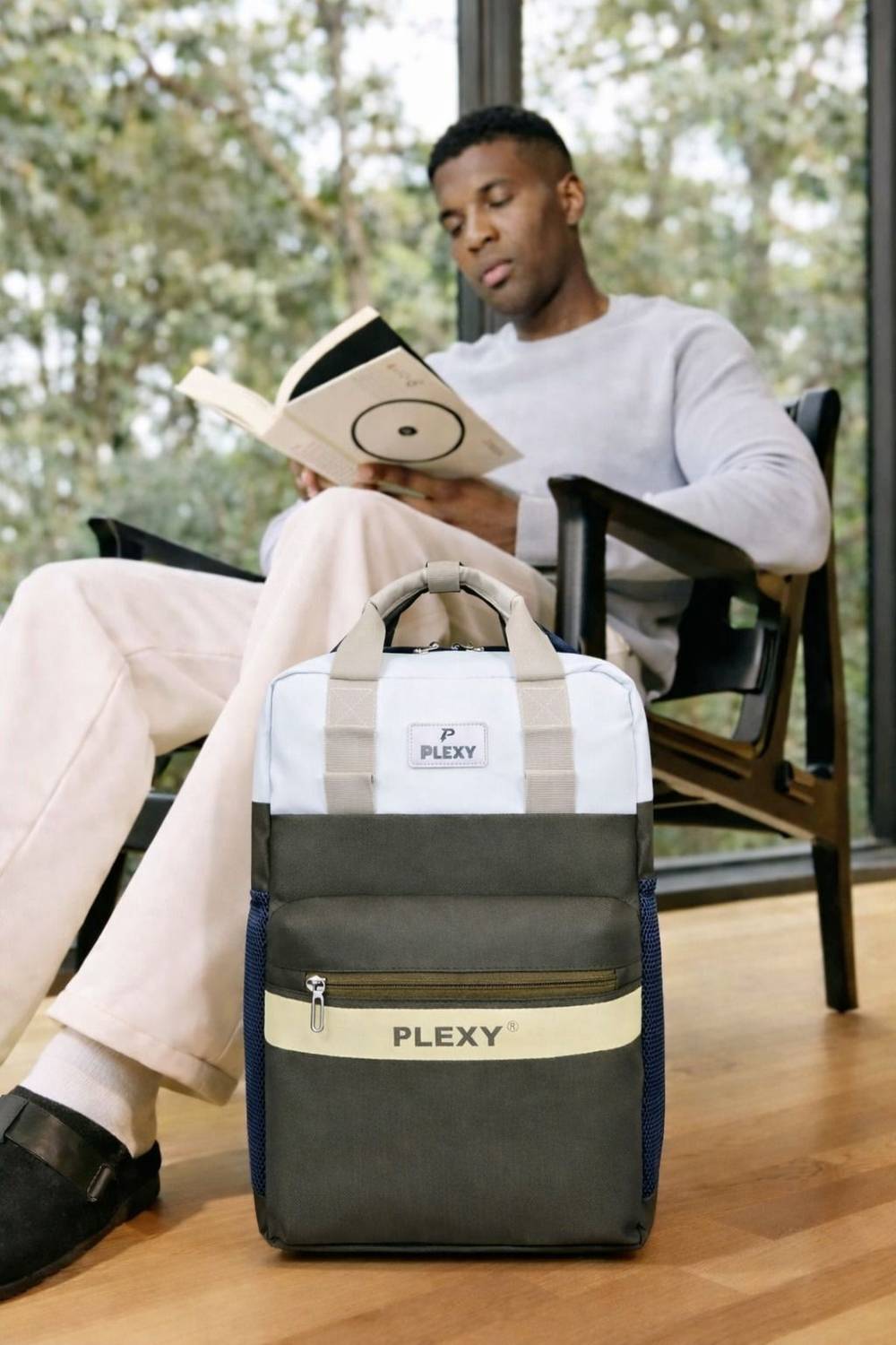 PLEXY UTILTY BAGPACK WITH LEATHERATE FOR SCHOOLS,COLLEGE AND OFFICE ETC 30 L Laptop Backpack
