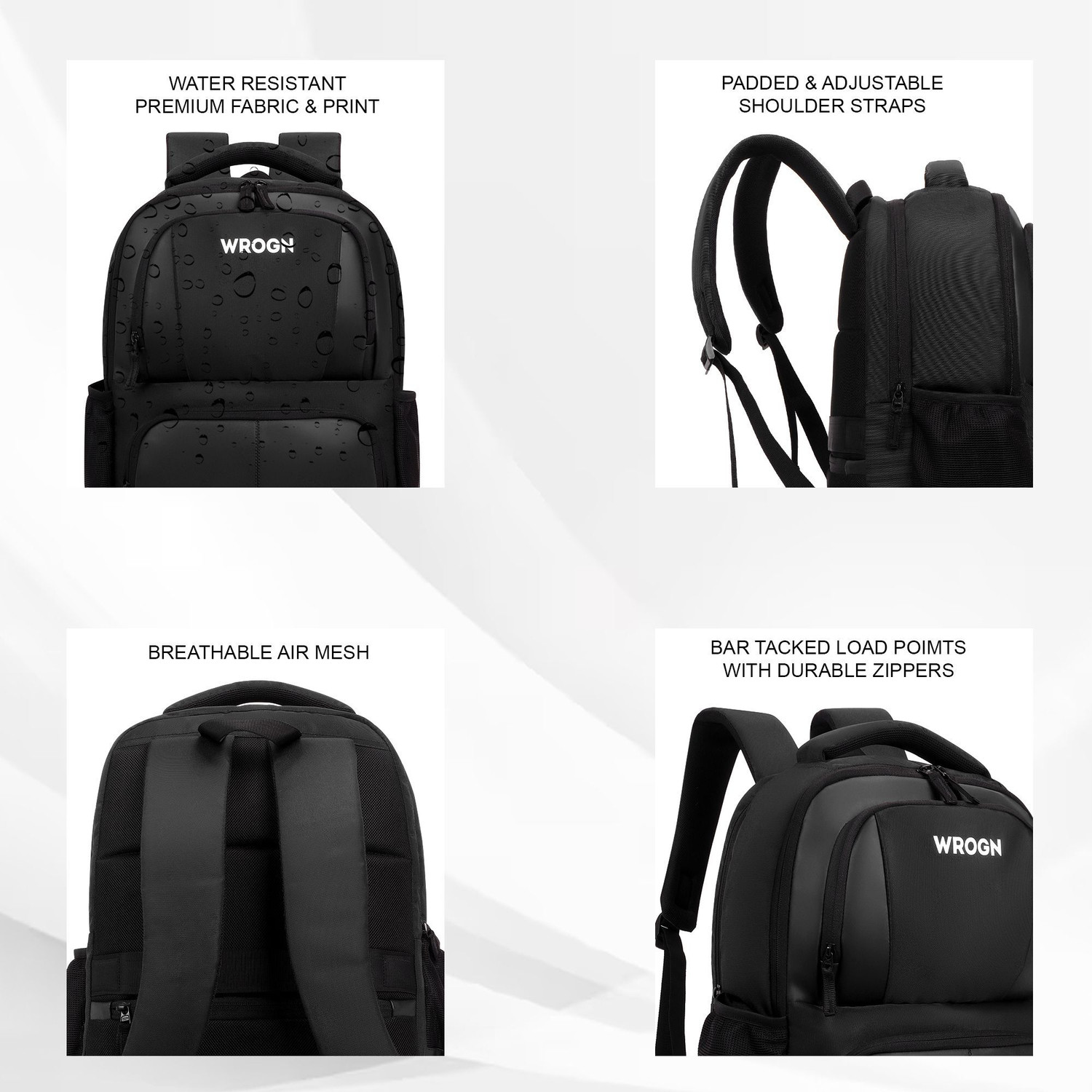 Image of WROGN HULK Anti-Theft laptop Backpack with Extra Space Bag Office /School / Travel bag 35 L Trolley Laptop Backpack