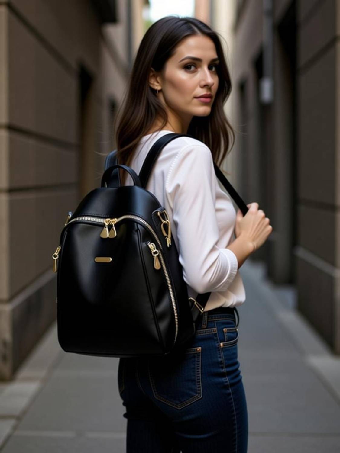 Zaxty Women bag for College 20 L Backpack BLACK - Price in India