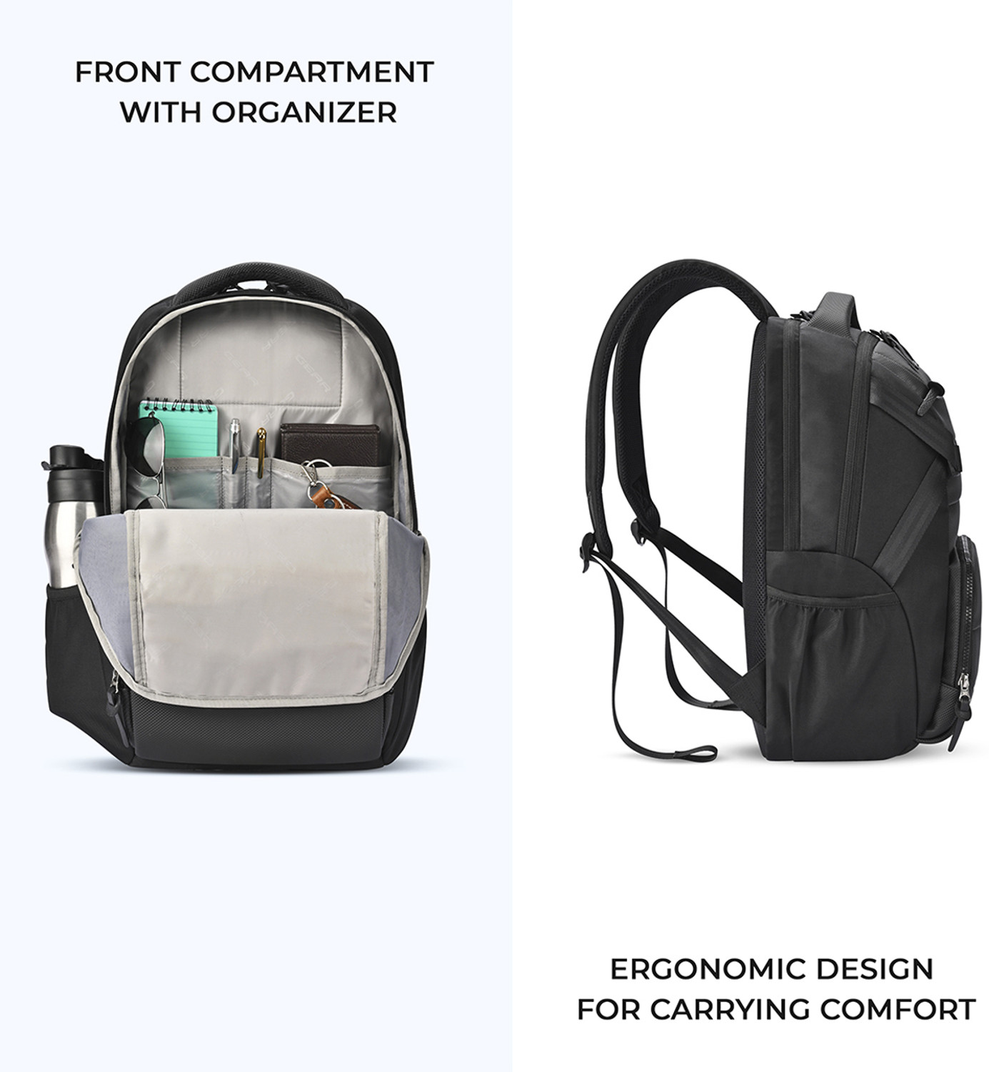 Image of Gear Aspire Faux Leather Laptop Backpack 17 26 L Laptop Backpack