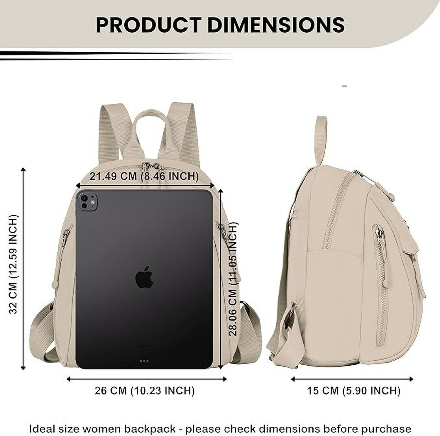 Image of TS WITH TECHSUN Mini Backpack Purse Women's Small Sling Bag for Travel, Daily Use,Casual Outings 12 L Backpack