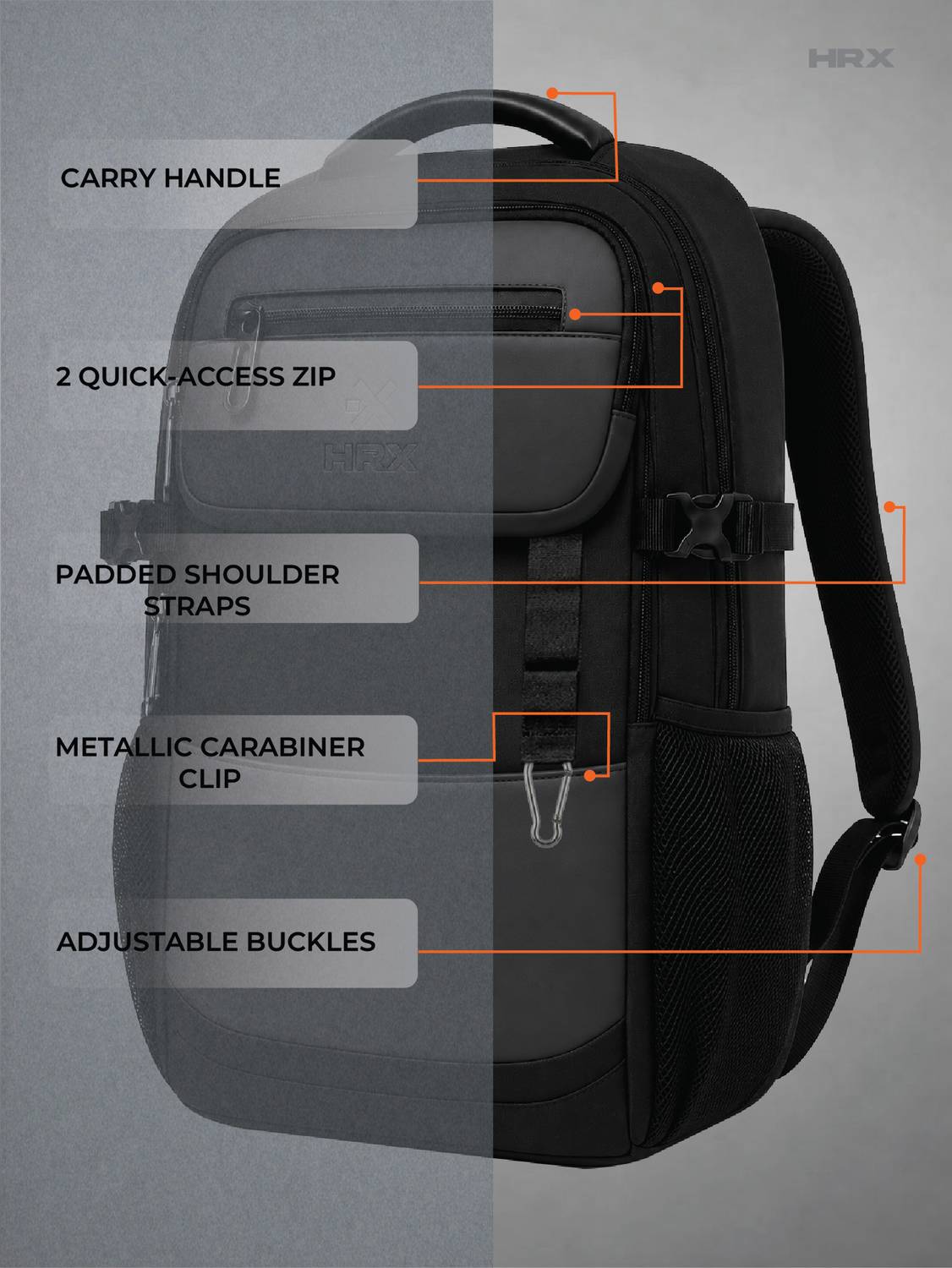 HRX MetroVault Pro 42L Laptop Backpack - Image 2
