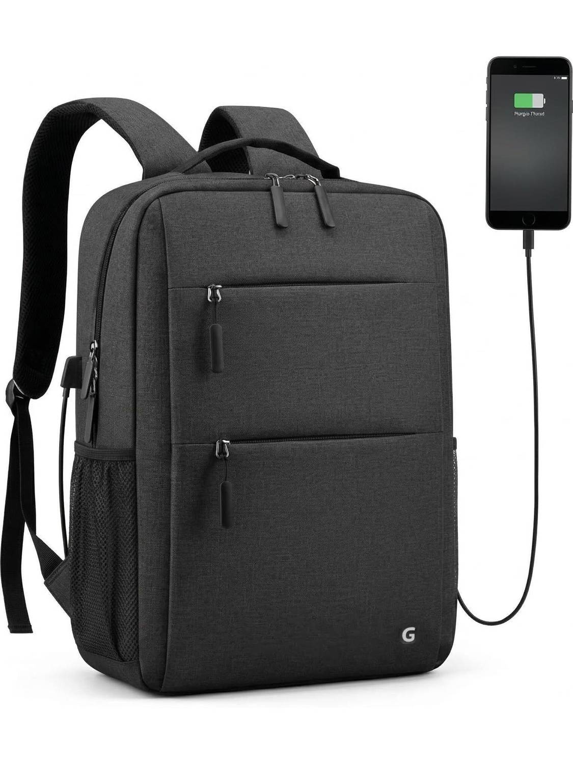 GadgetBite 20L Laptop Backpack 15.6" USB Port, Organiser, Bottle Pocket - Blue 20 L Laptop Backpack