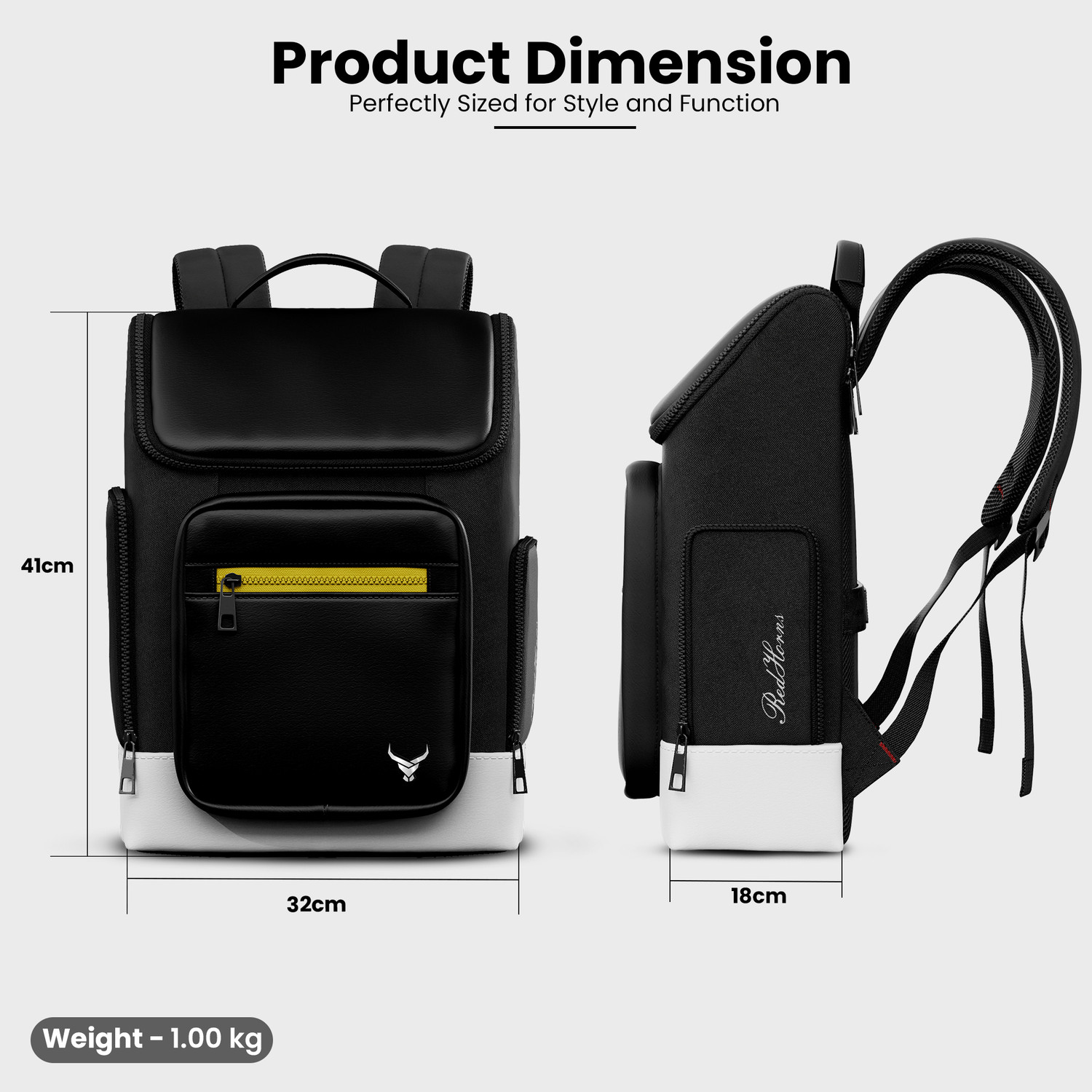 Image of REDHORNS Vintage Hiking 15.6 inch Laptop Backpack for Unisex Water-Resistant for Travel 16 L Laptop Backpack