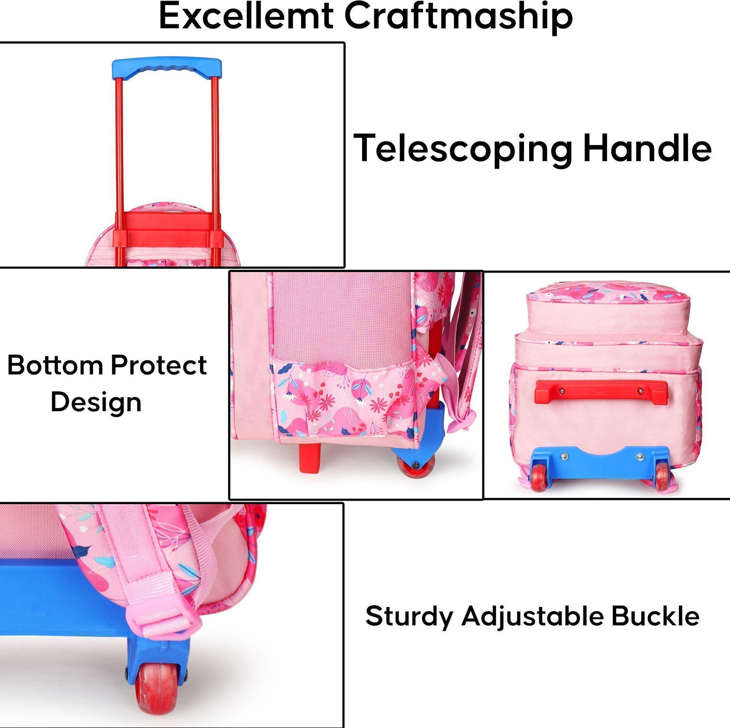 Image of Glacier Backpack Trolley With 2 Wheels | Soft Polyester Bags With 4 Main Compartments 30 L Trolley Backpack