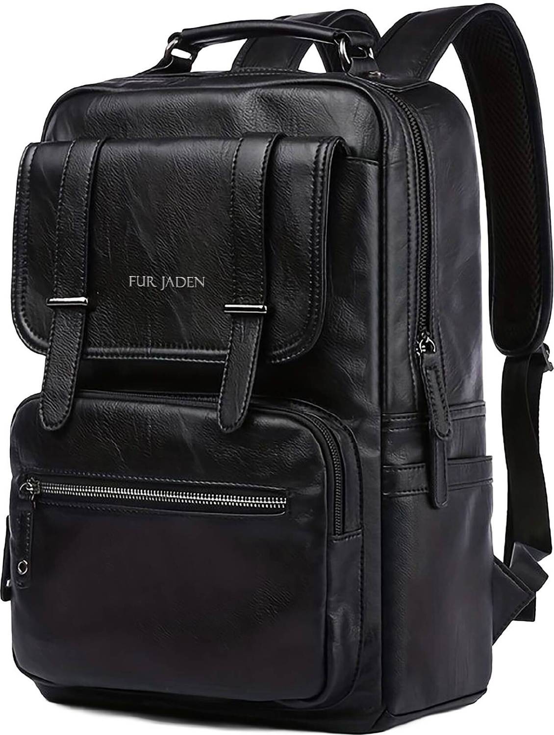 FUR JADEN Vegan Leather Stylish 15.6 Inch 20 L Laptop Backpack