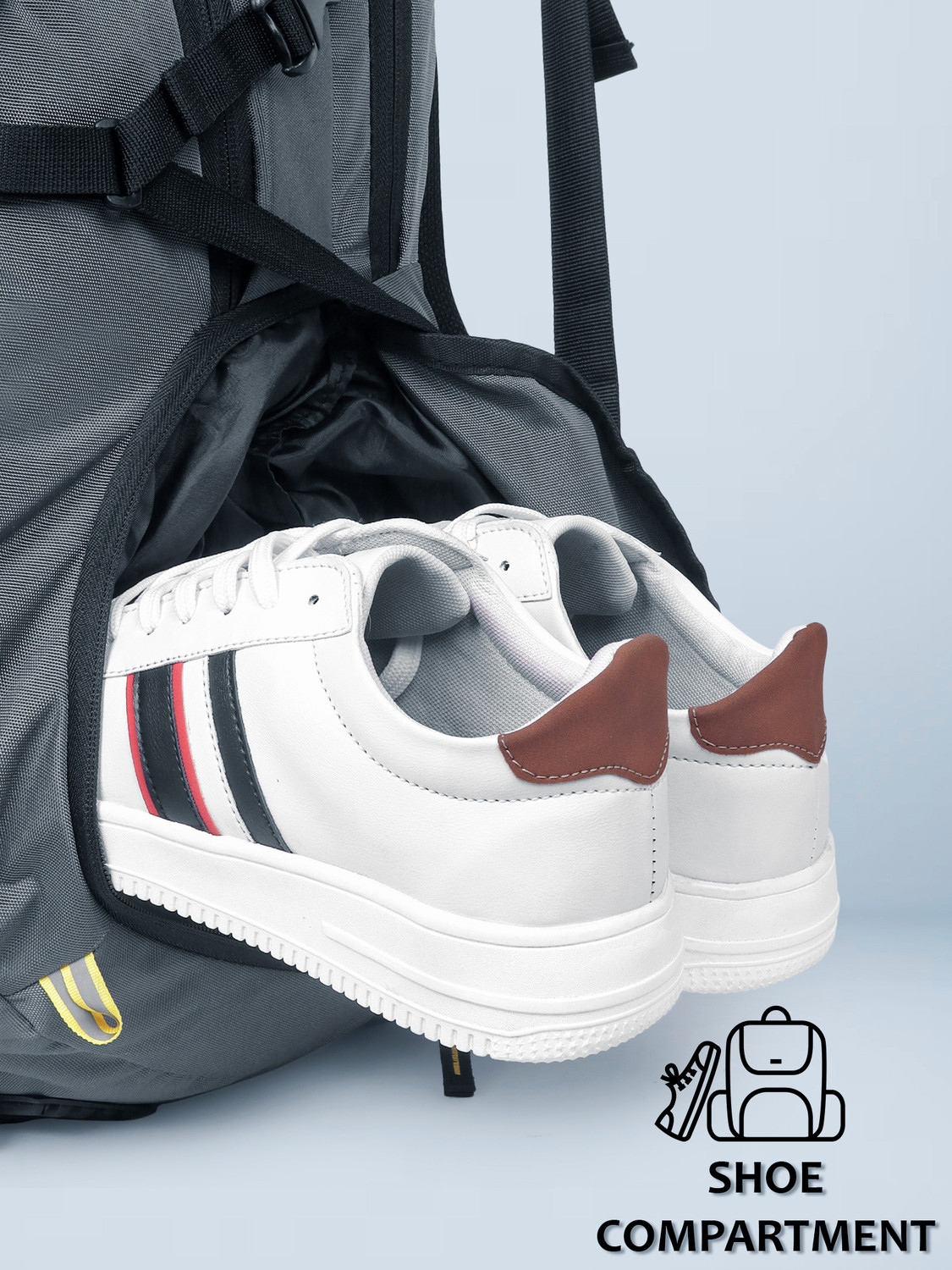 Image of WESLEY Zeal Multipurpose bag with Shoe Compartment /Raincover College travel backpack 50 L Laptop Backpack