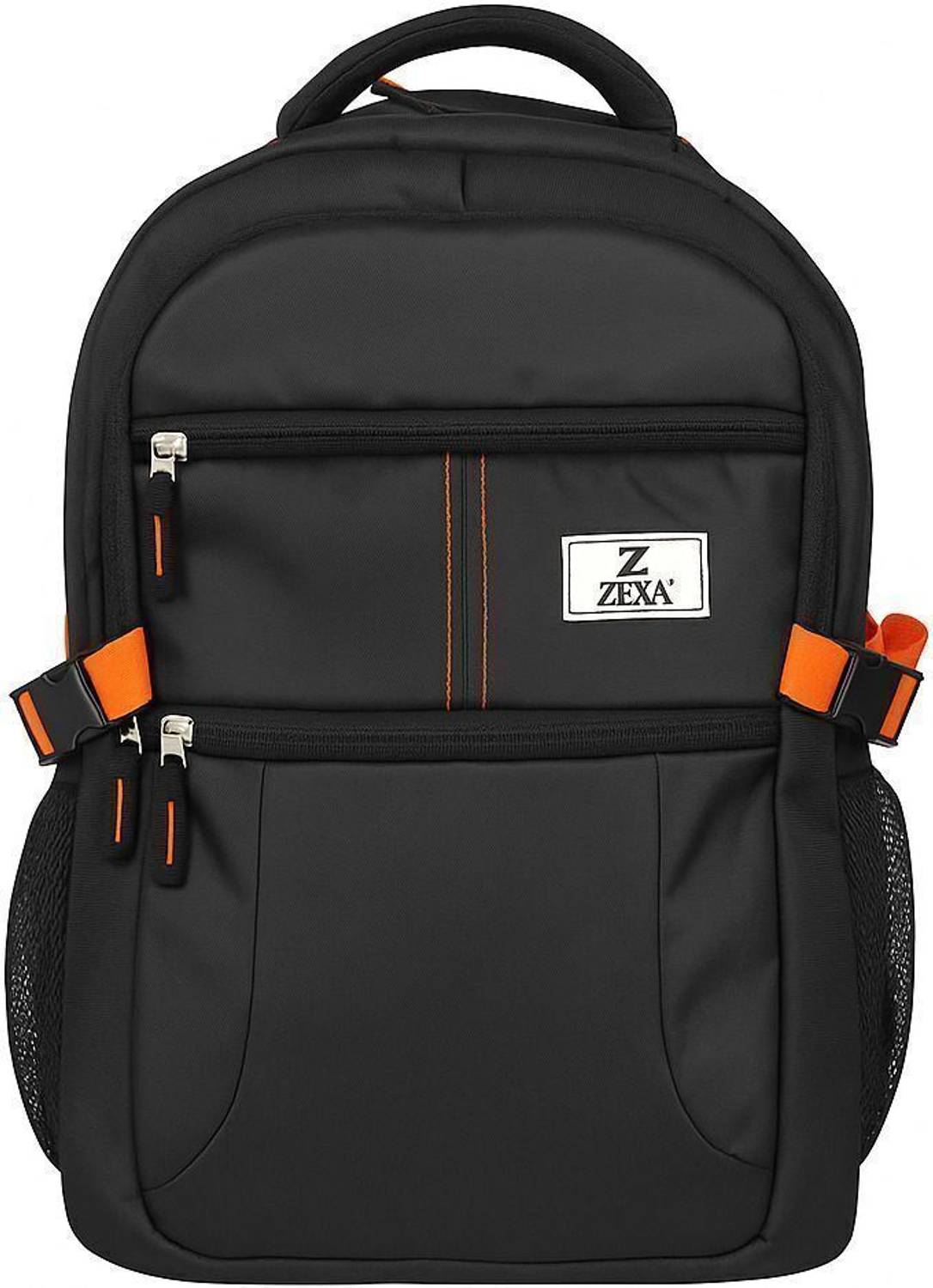 ZEXA 30L Black Backpack with Rain Cover| School, College & Office