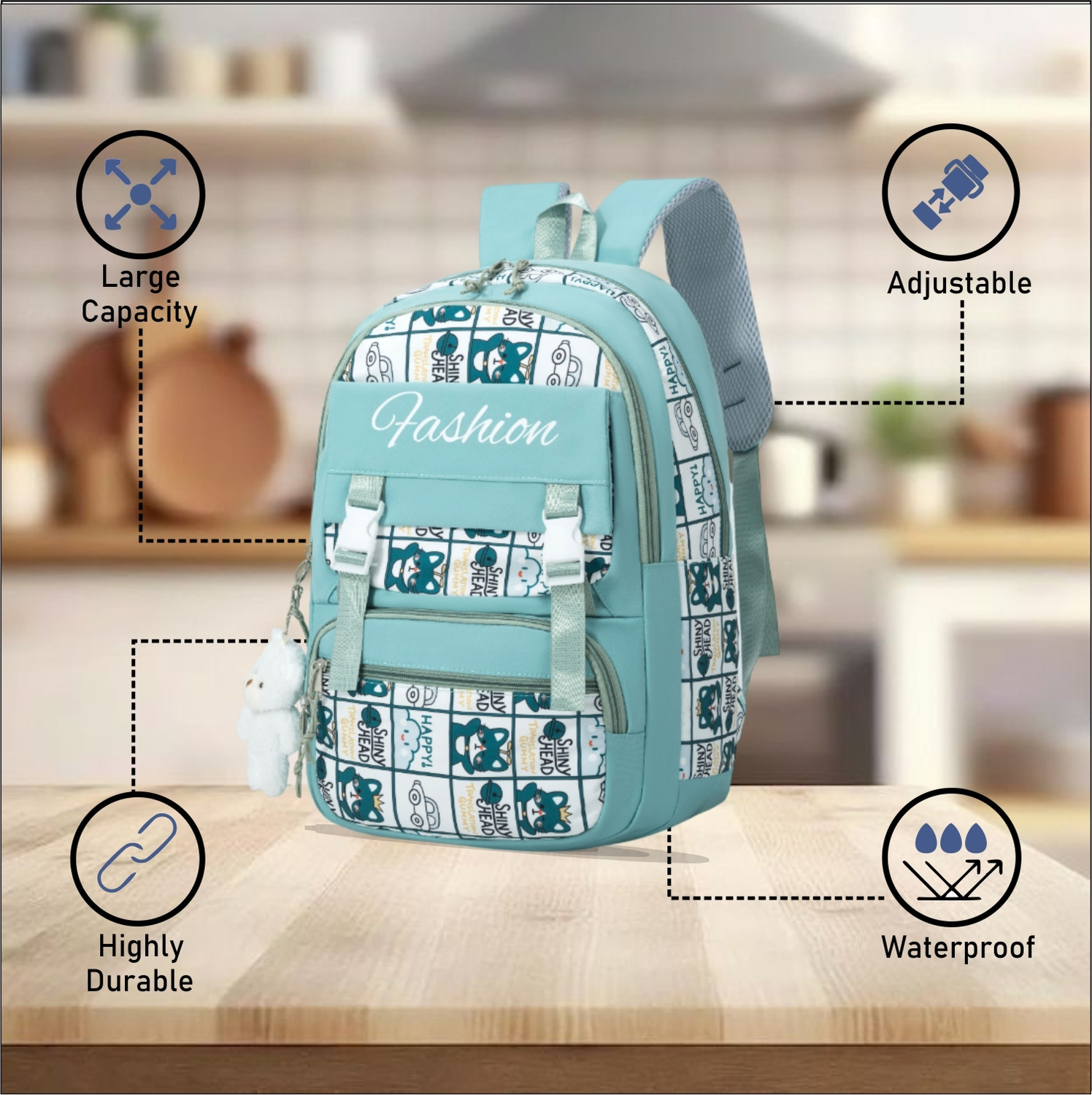 Image of Tinytot Japanese Style Korean Unisex School College Casual Laptop Backpack Bag 30 L Backpack