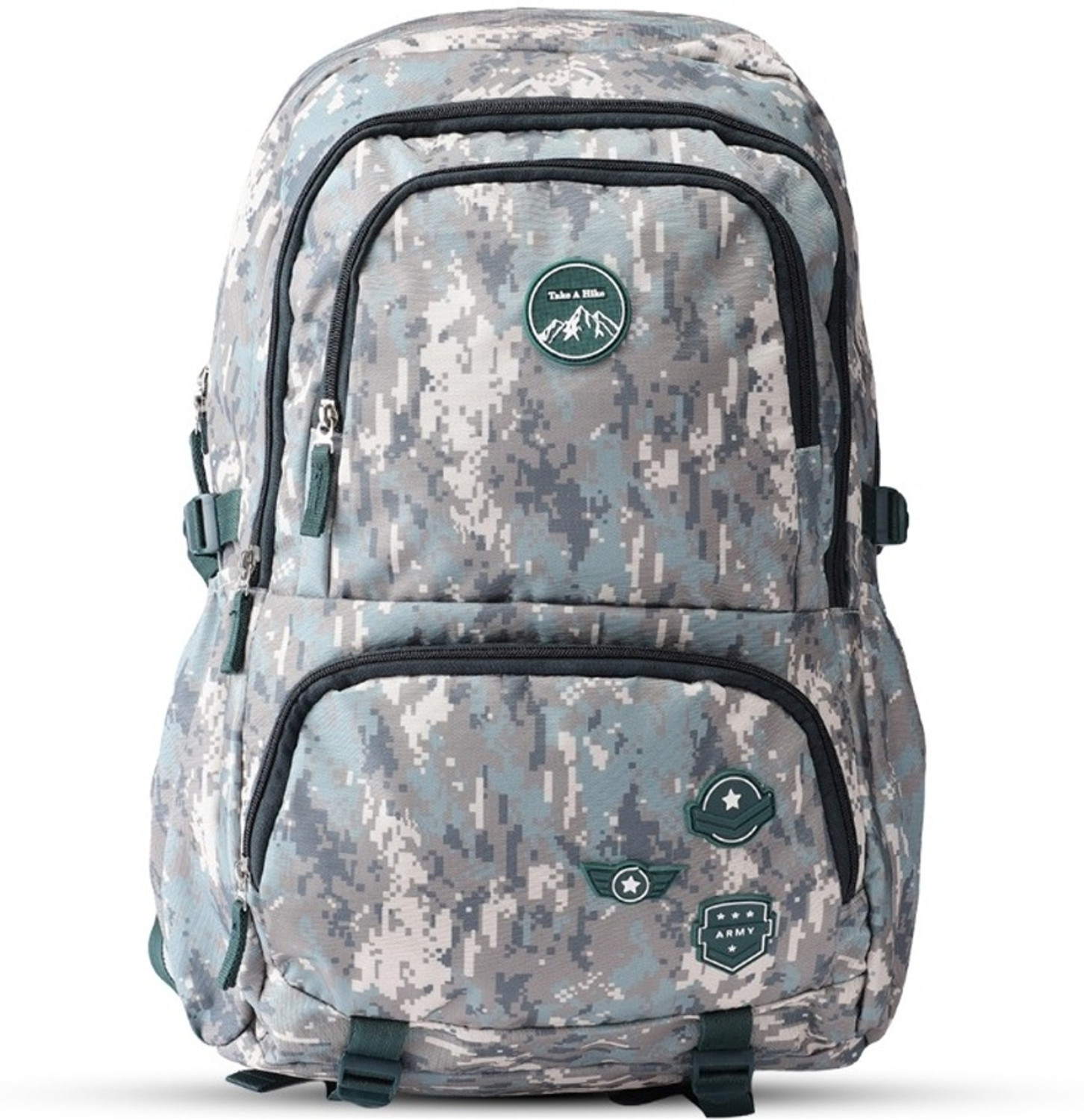 Image of Priority Large 60 L Backpack Camouflage Trekking bag with Rain Cover (Green)