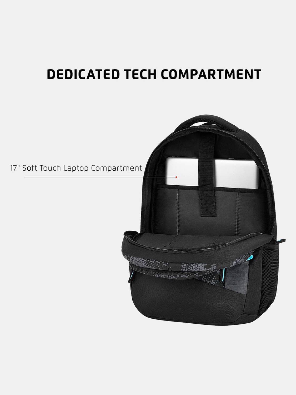 SAFARI Ashper Plus 30L Black Laptop Backpack - Image 3