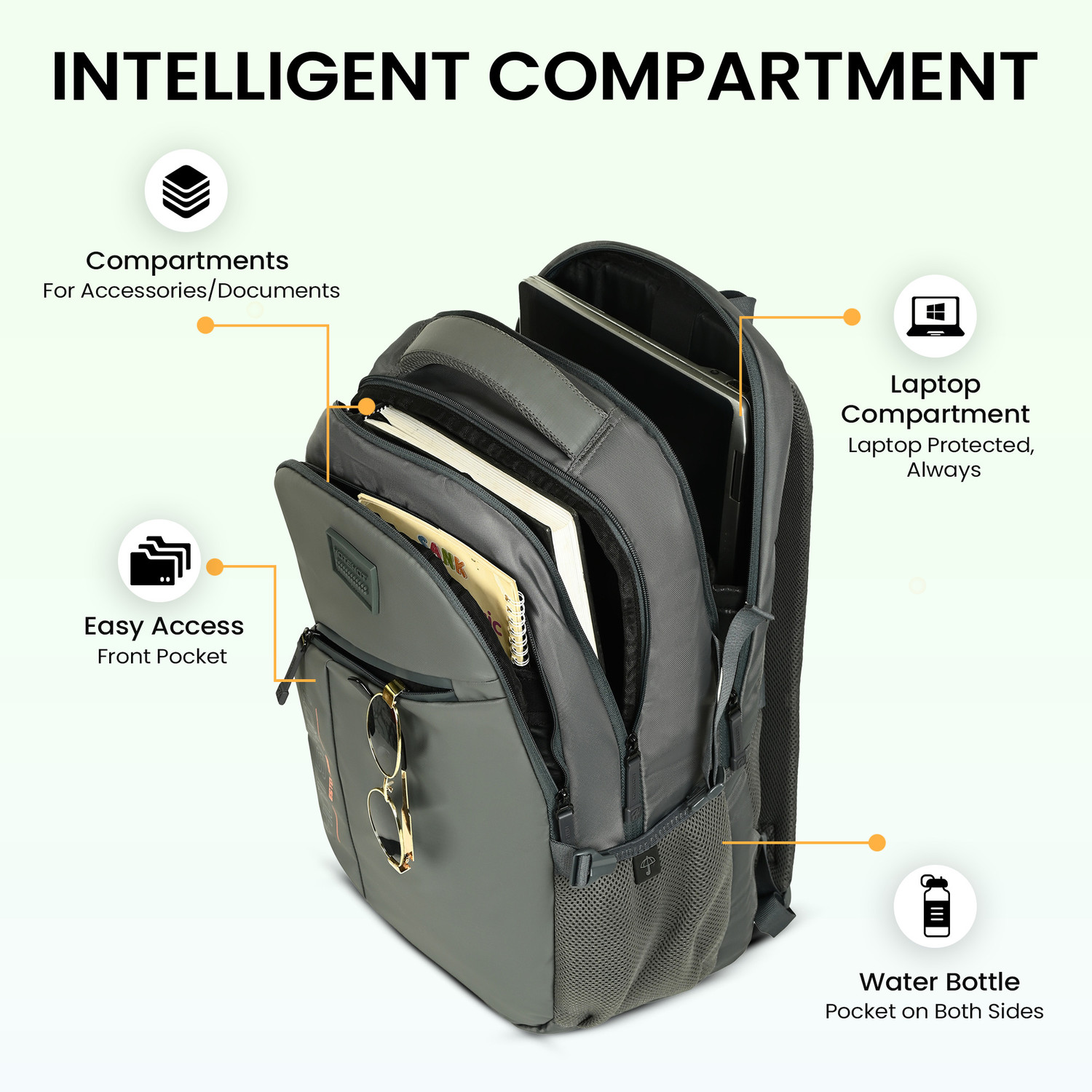 Image of HOT SHOT |bags for men|laptop bag for men|backpack for men|laptop bag|bags|college bags| 32 L Laptop Backpack