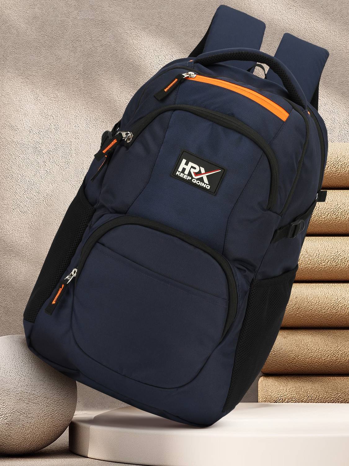 HRX Buster Unisex Backpack 40.1L with Rain Cover