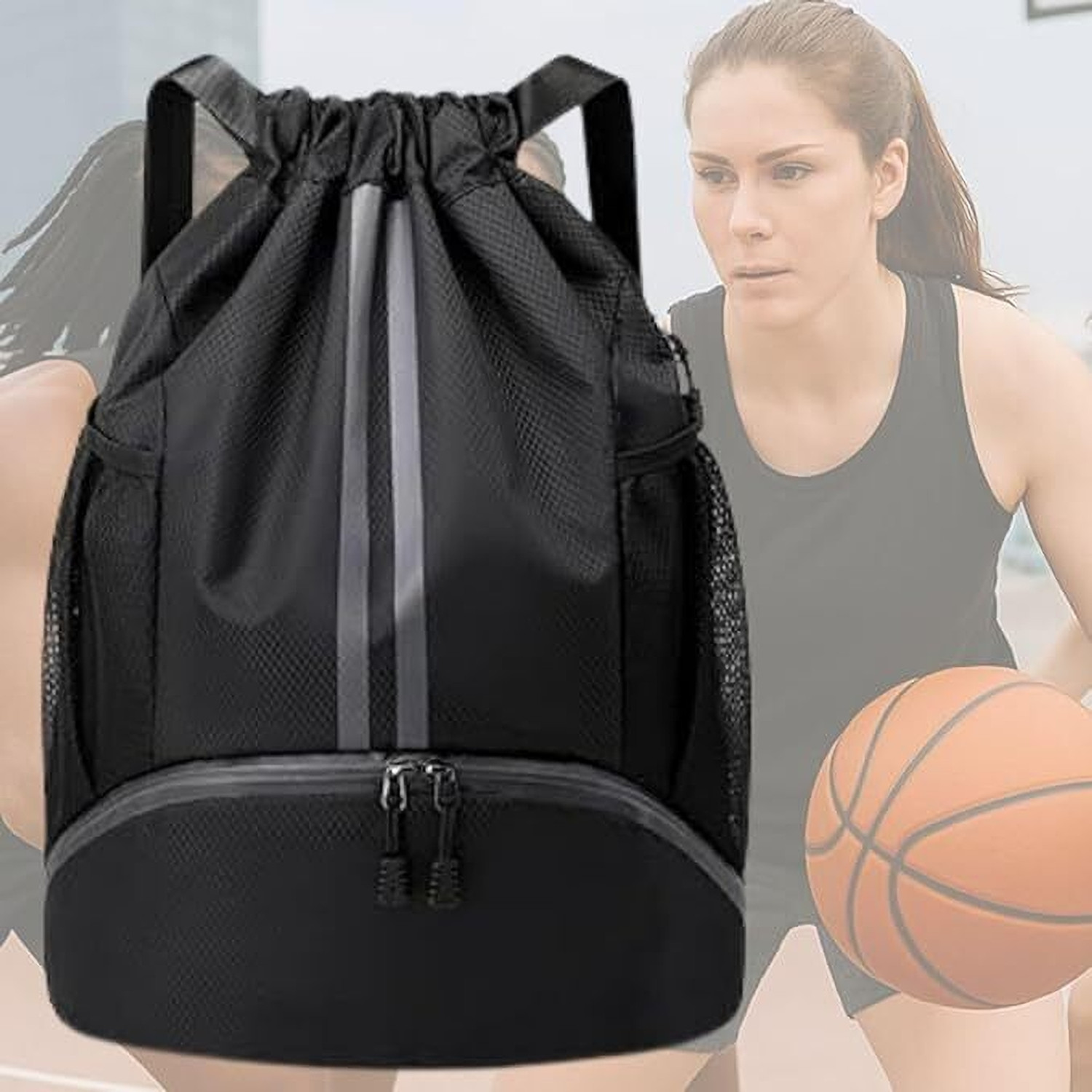 Image of HGT PRIMUIM Sports Drawstring Bag | Backpack for Men /Women | Basketball /Gym Bag 30 L Backpack