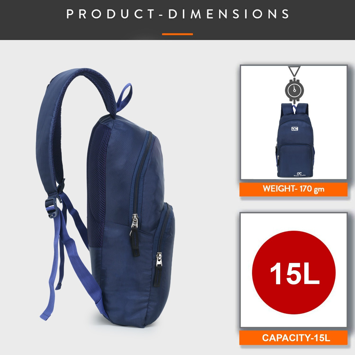 Image of DEZiRE CRAfTS DC Light Weight Small Tracking Attractive Tution Bags 15 L Backpack