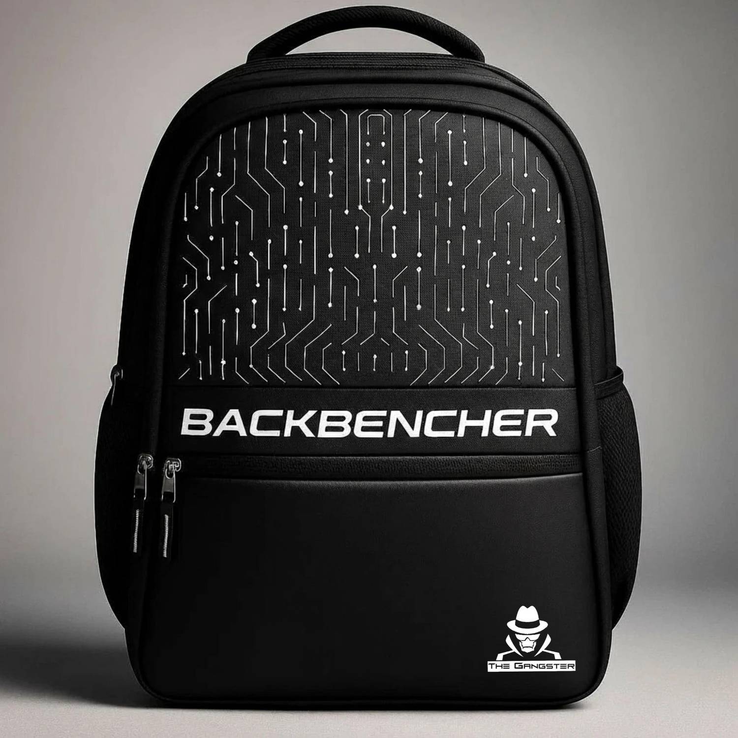 Back Bencher Stylish Terror 30L Black Backpack - Image 1