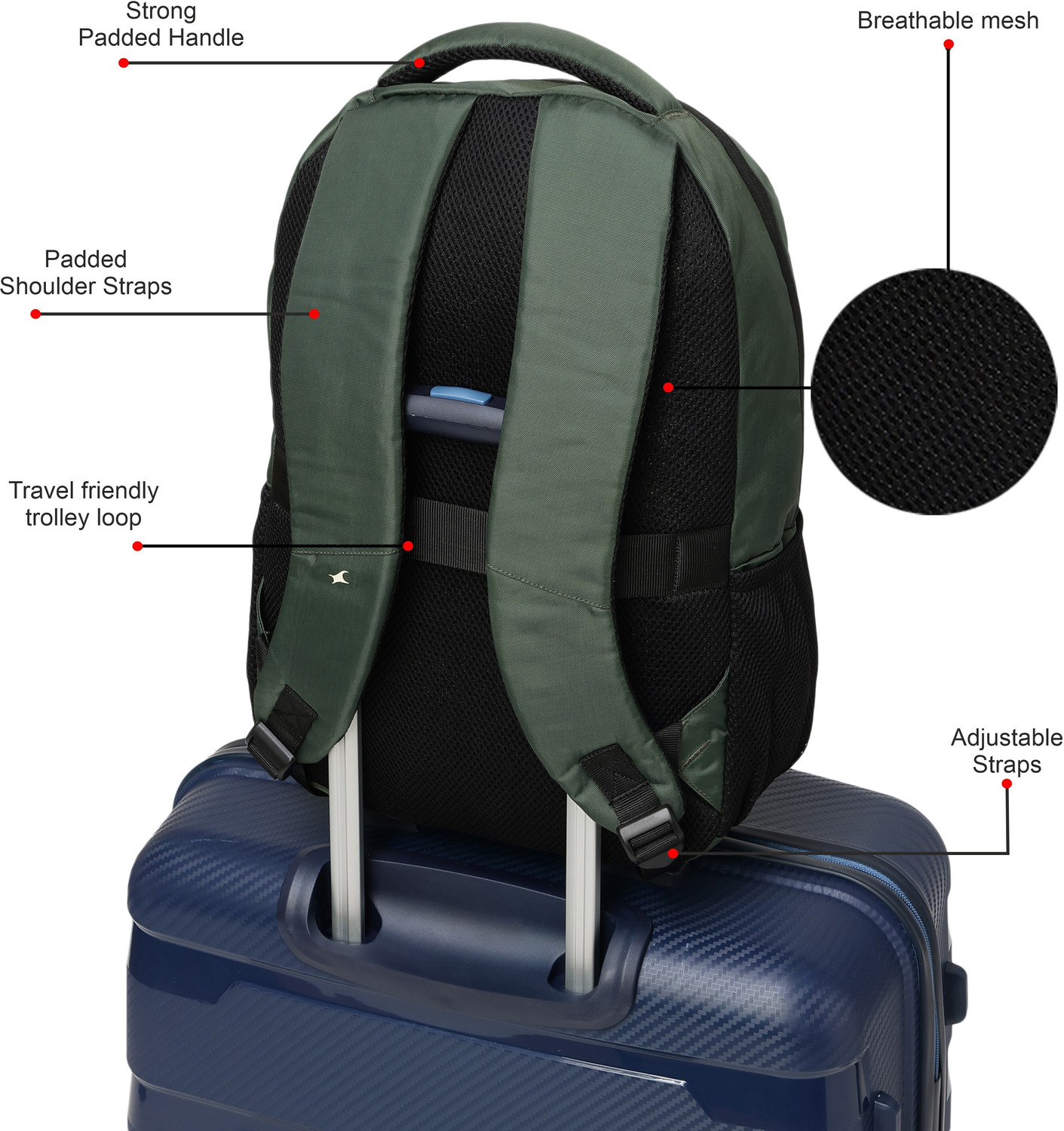 Image of Fastrack Unisex Carrypack Laptop Backpack with 15 inchLaptopSleeve 21 L Laptop Backpack