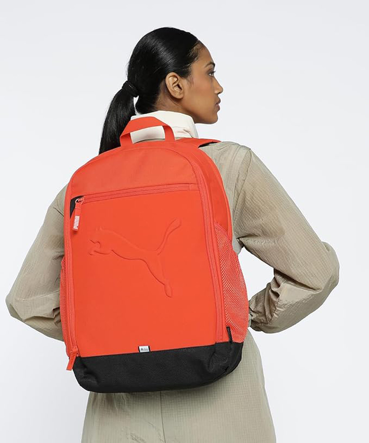 Image of PUMA Small 20 L Laptop Backpack BUZZ BACKPACK (Orange)