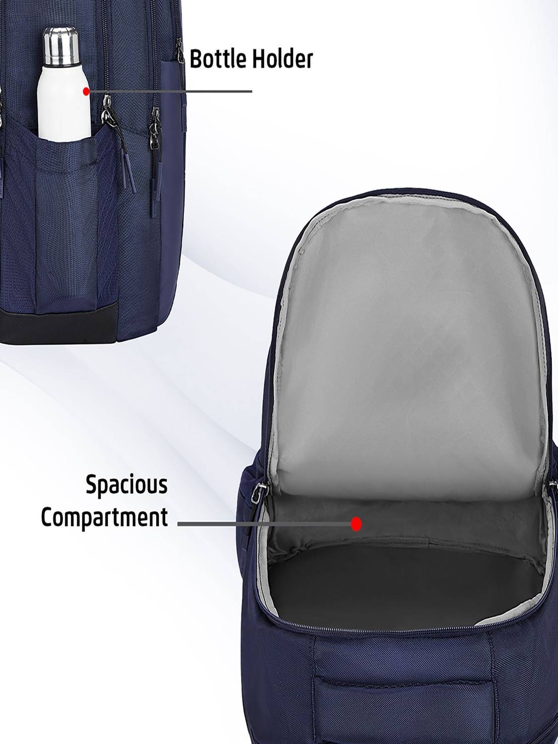 SAFARI Loft 37L Blue Laptop Backpack - Image 3