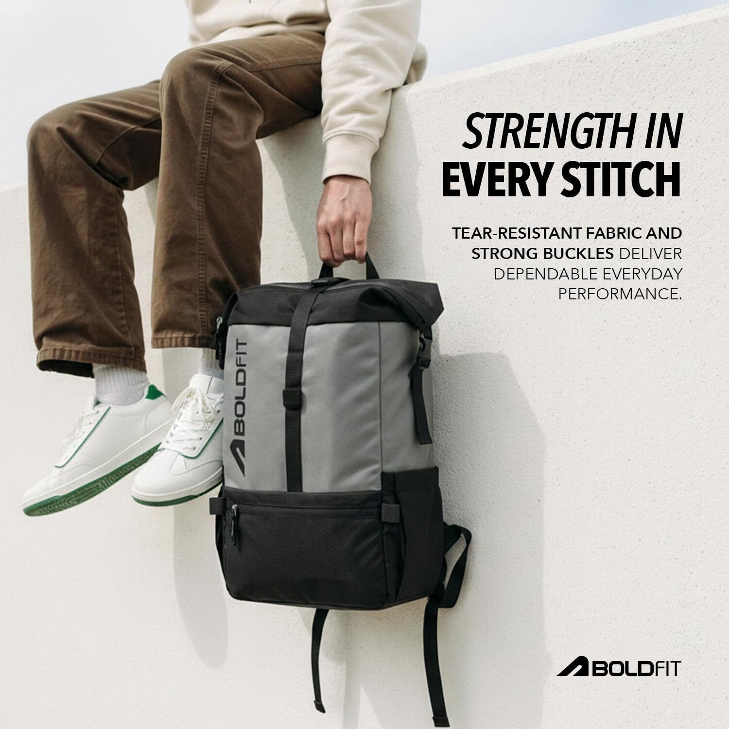 Image of BOLDFIT Roll Top - Expandable with Laptop sleeve 45 L Laptop Backpack
