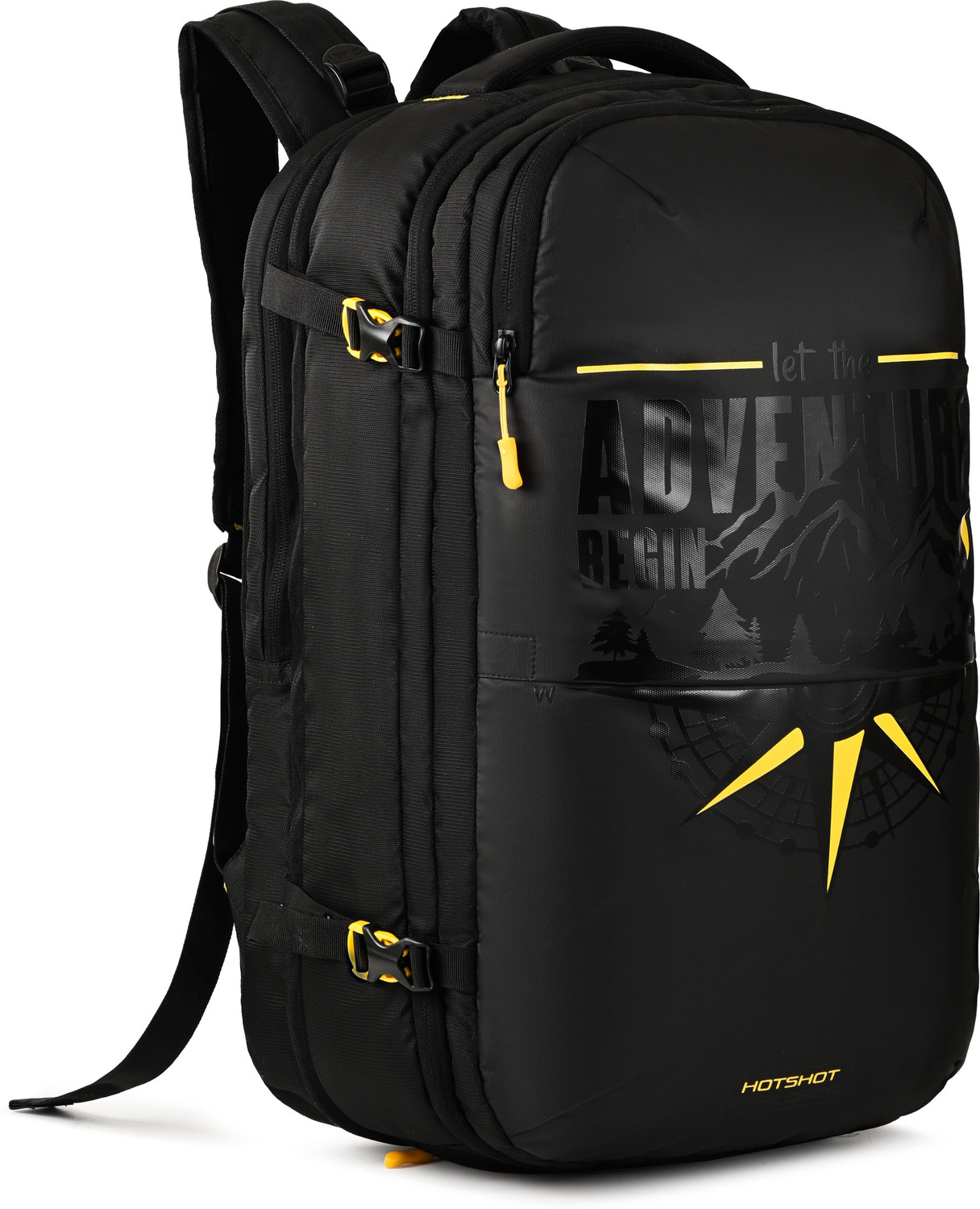Image of HOT SHOT HOTSHOT|LAPTOP BACKPACK|TRAVELBAG|SUITCASE TYPE COMPARTMENT|RAINCOVER|EXPANDABLE Rucksack - 60 L