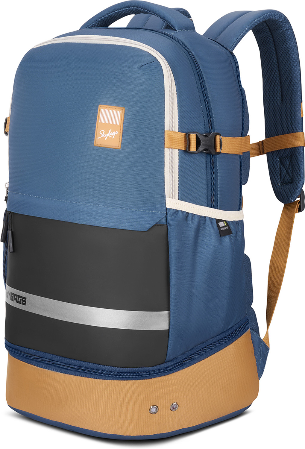 Image of SKYBAGS Basecamp 17 Inch Compatible Laptop Backpack with 3 Compartments & Rain Cover 40 L Laptop Backpack
