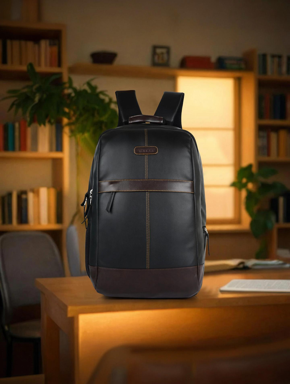 Image of Veneer Casual Professional Laptop Backpack with 15.6 inch Padded Compartment & Sleek Design 35 L Trolley Laptop Backpack