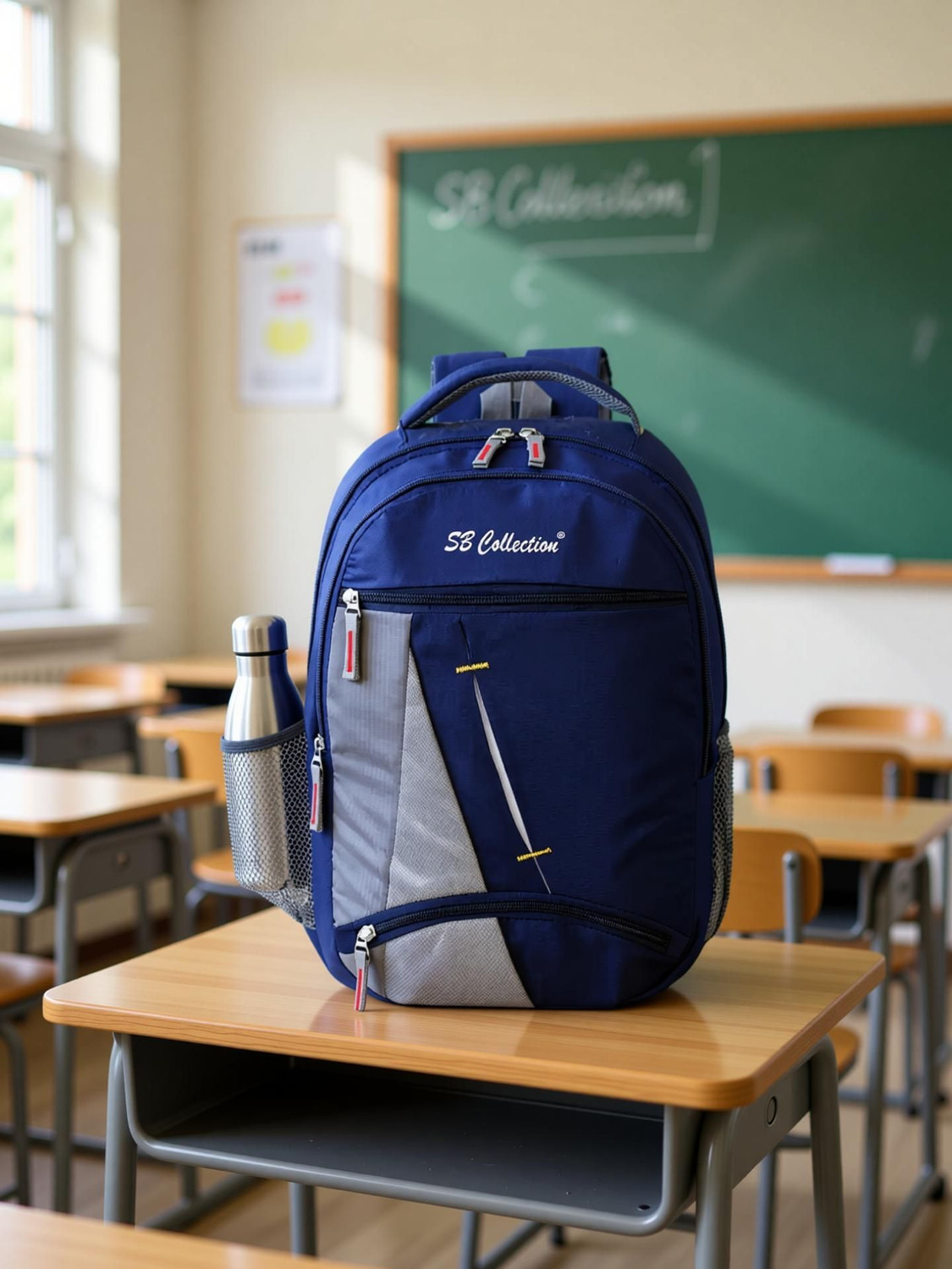 Image of SBCOLLECTION School Bag for Class 4th to 10th Standard Tuition School College All Day Use 29 L Backpack
