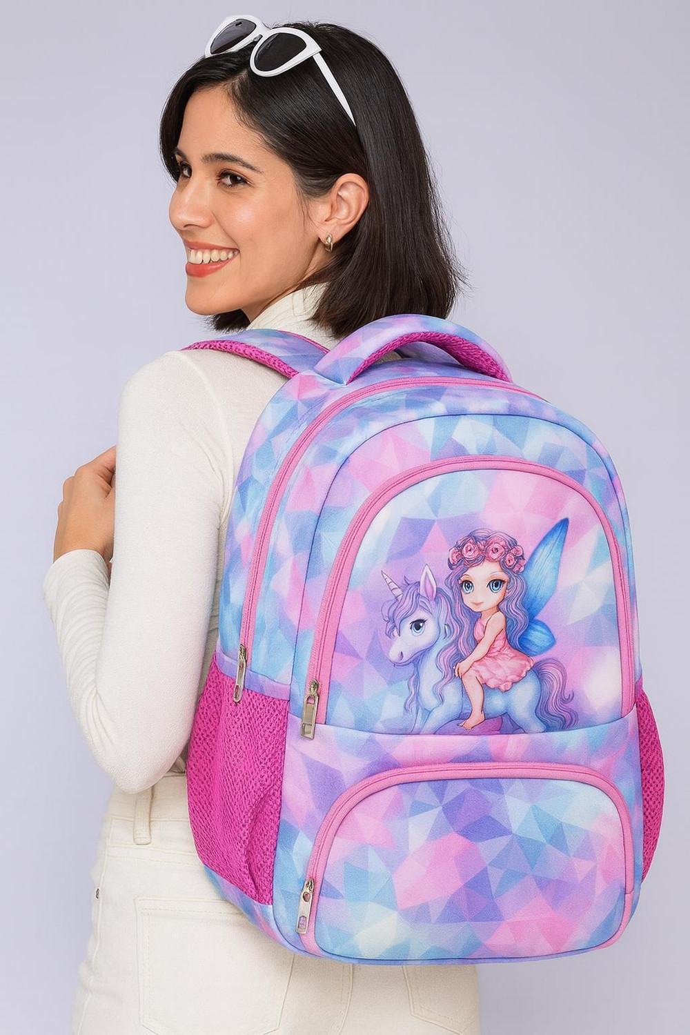 Image of Zaara Gen Bag for Girls, Kids, School bag for Girls, Daypack Waterproof school bag 28 L Backpack