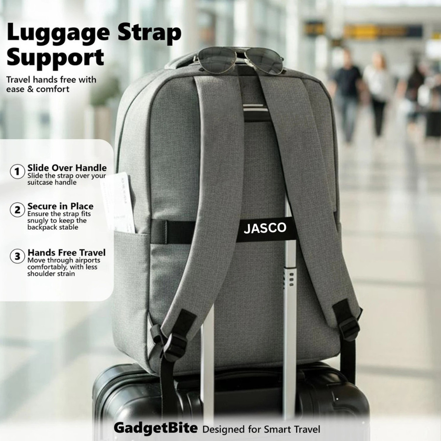 Image of Jasco Large 35 L Laptop Backpack (Pro Khadi ) (Grey)