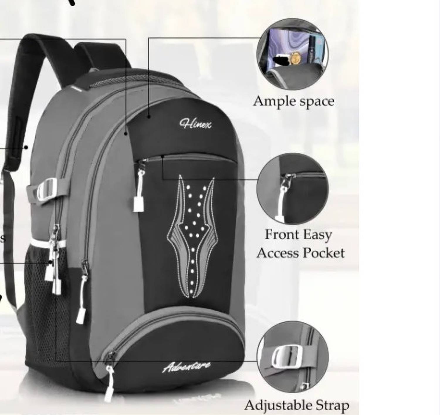 HINEX Large 35 L Laptop Backpack men and women backpack for school bag college bag Waterproof Backpack