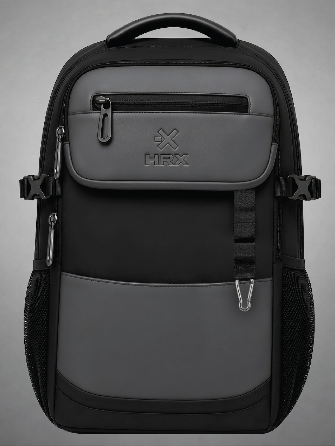 Image of HRX by Hrithik Roshan MetroVault Pro Laptop Backpack with Chest Strap, Luggage Strap and Rain Cover 42 L Laptop Backpack