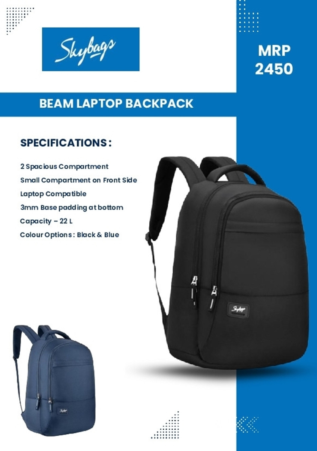 Image of SKYBAGS BEAM BP 26 L Trolley Backpack