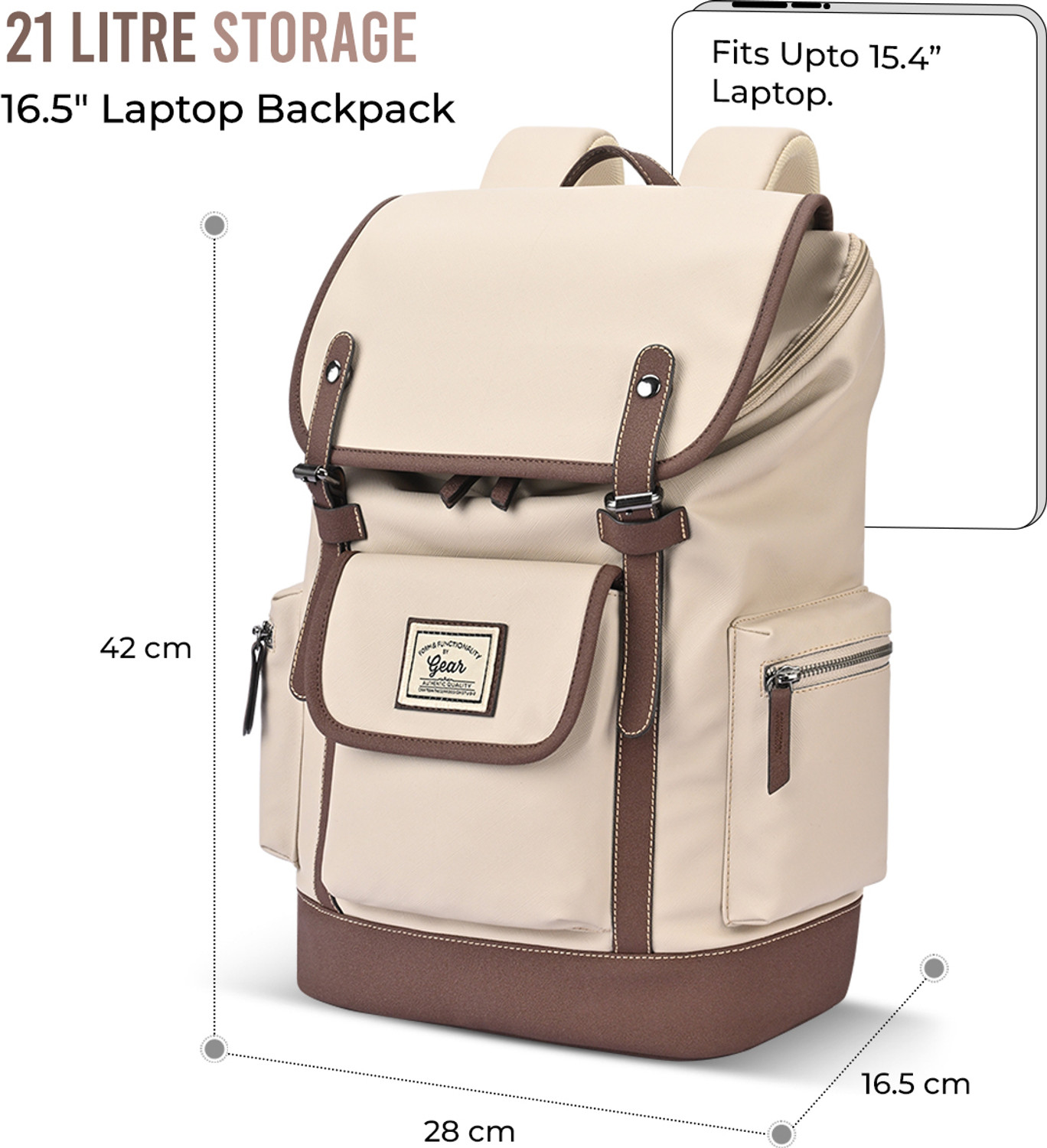 Image of Gear CLASSIC ANTI THEFT KNAPSACK 21 L Laptop Backpack
