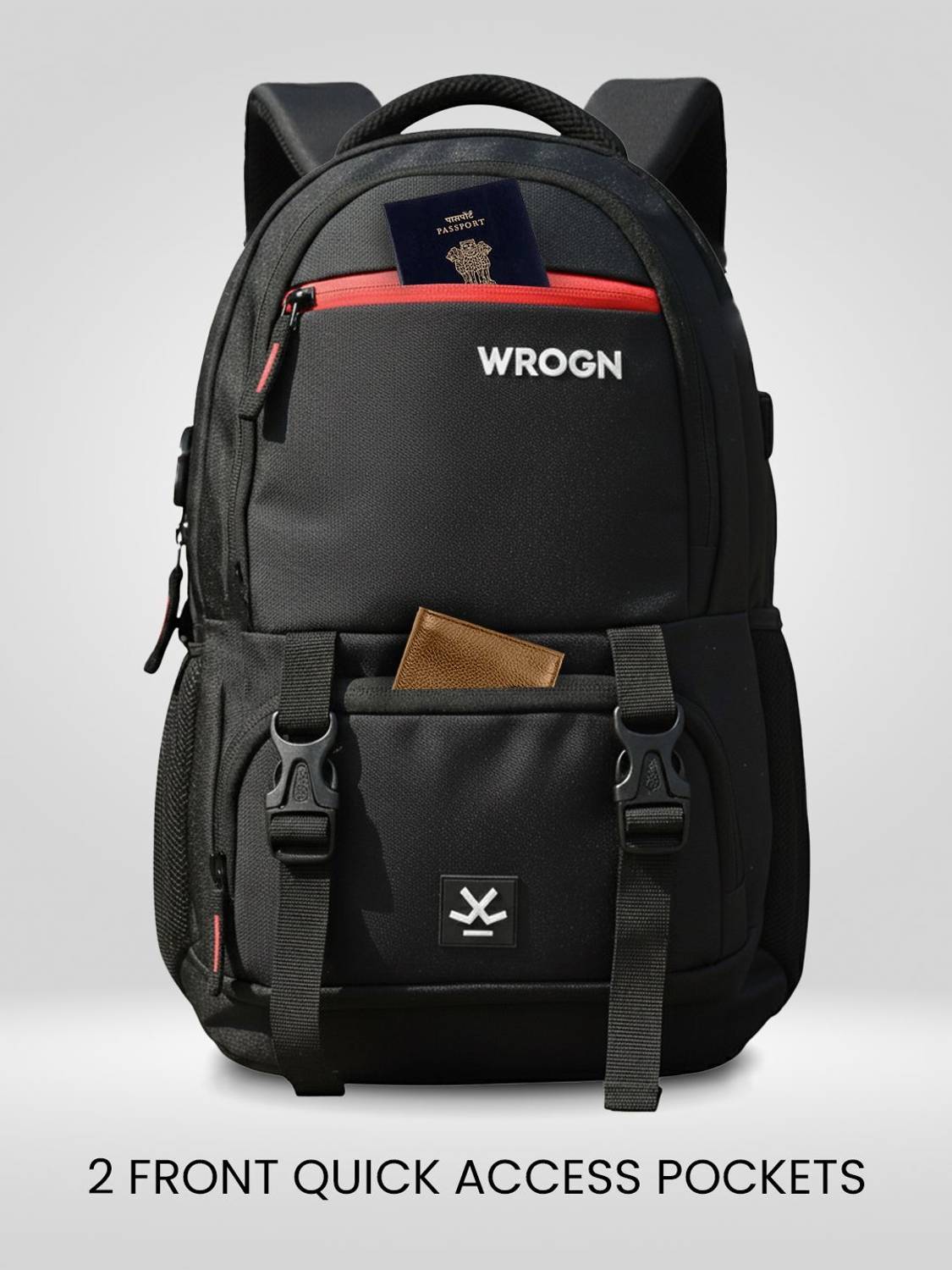 WROGN ASHPER 40L Laptop Backpack with USB - Image 4