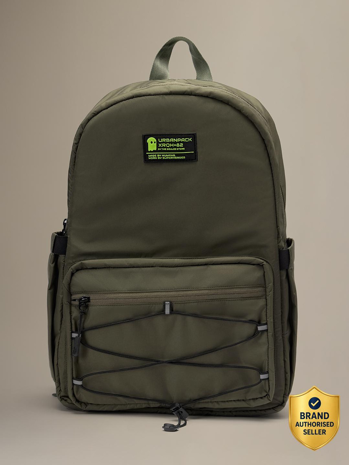 Image of The Souled Store Utility Backpack: Army Green 17 L Backpack