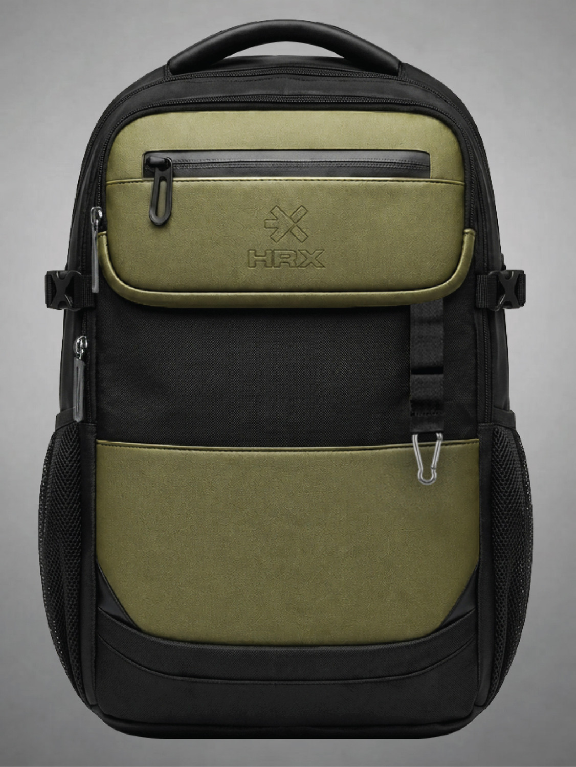 Image of HRX by Hrithik Roshan MetroVault Pro Laptop Backpack with Chest Strap, Luggage Strap and Rain Cover 42 L Laptop Backpack