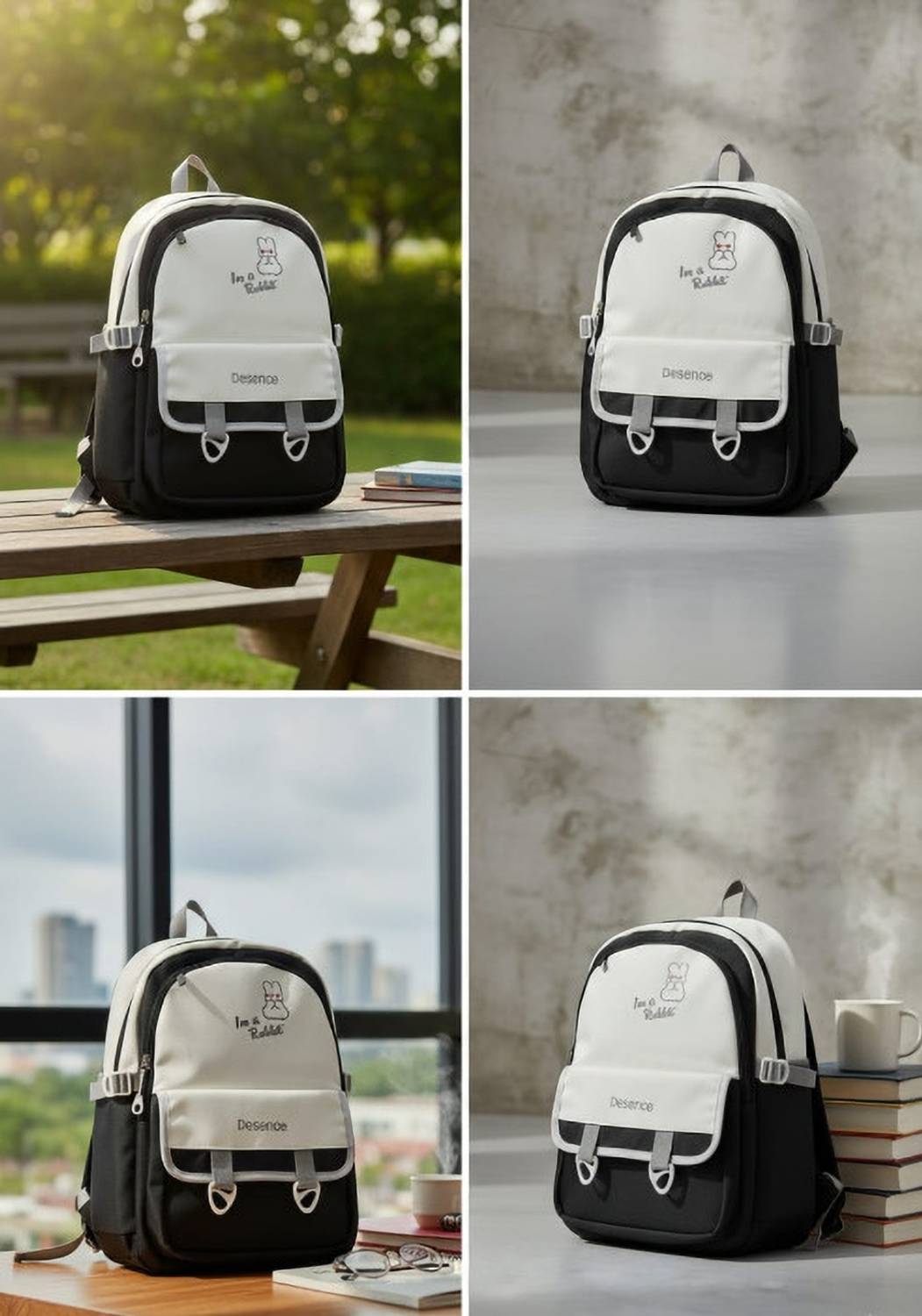 Rajput Black Laptop Backpack for Students - Image 1