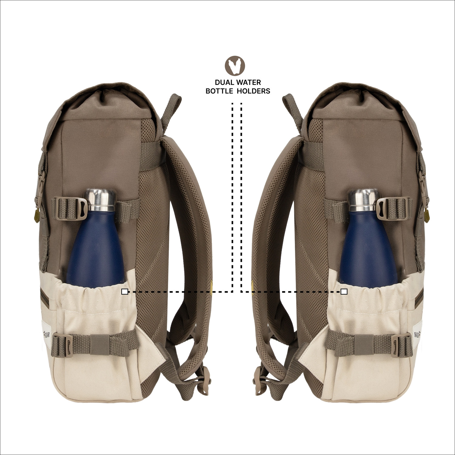 Image of F Gear Canyon 18L Premium Canvas Laptop Backpack|Water-Resistant|Office & College Bag 18 L Laptop Backpack
