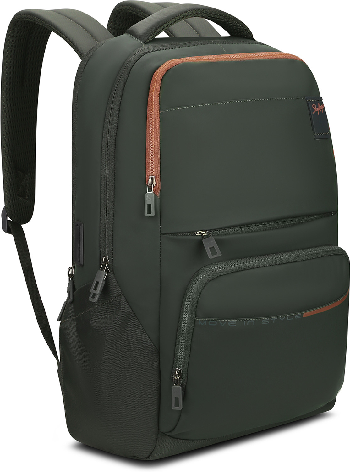 Image of SKYBAGS Elevate 17 inch Compatible Laptop Backpack with 3 Specious Compartments & Rain Cover 24 L Laptop Backpack
