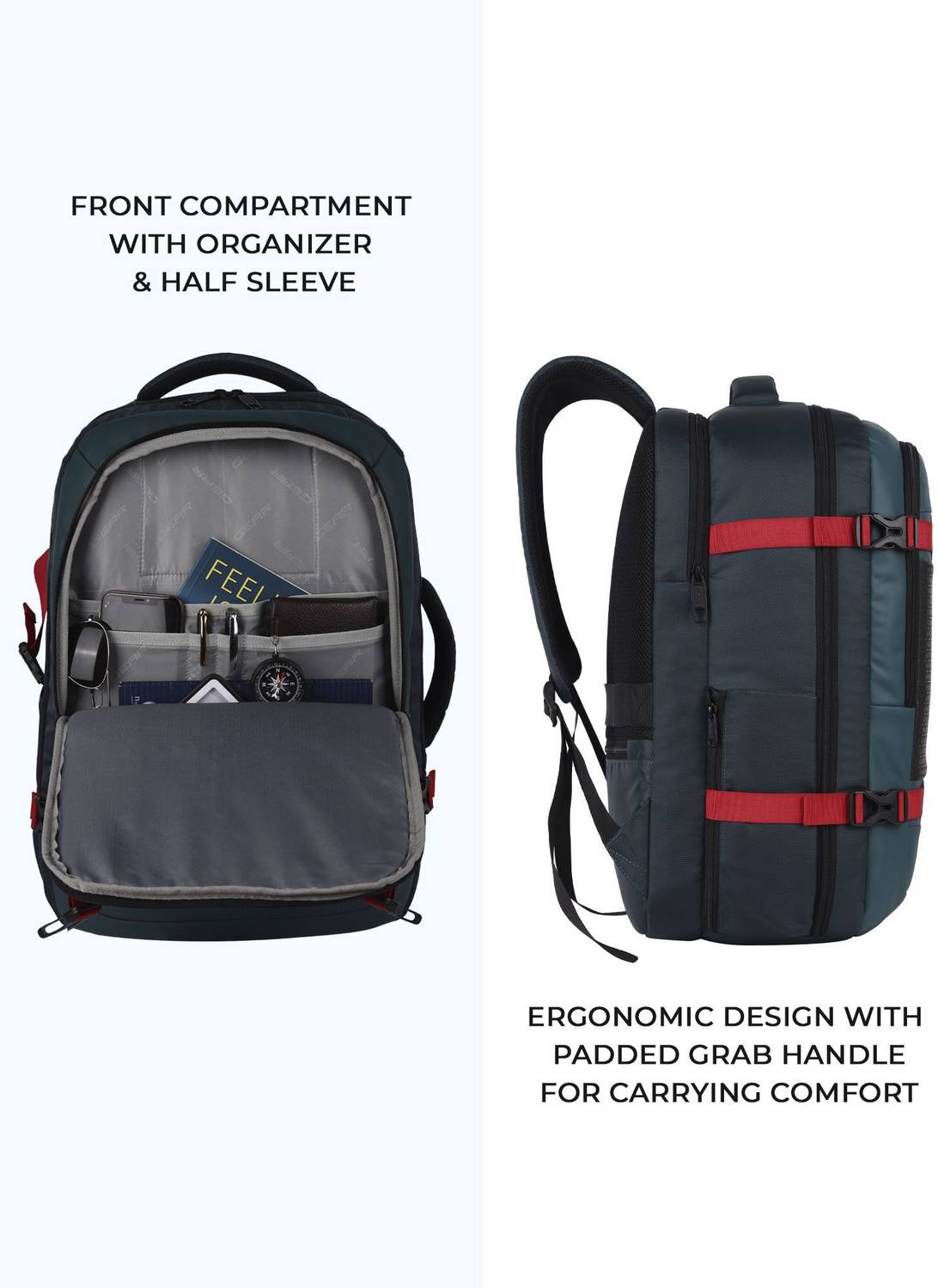 Gear Turbo 45 40L Green Laptop Backpack - Image 5