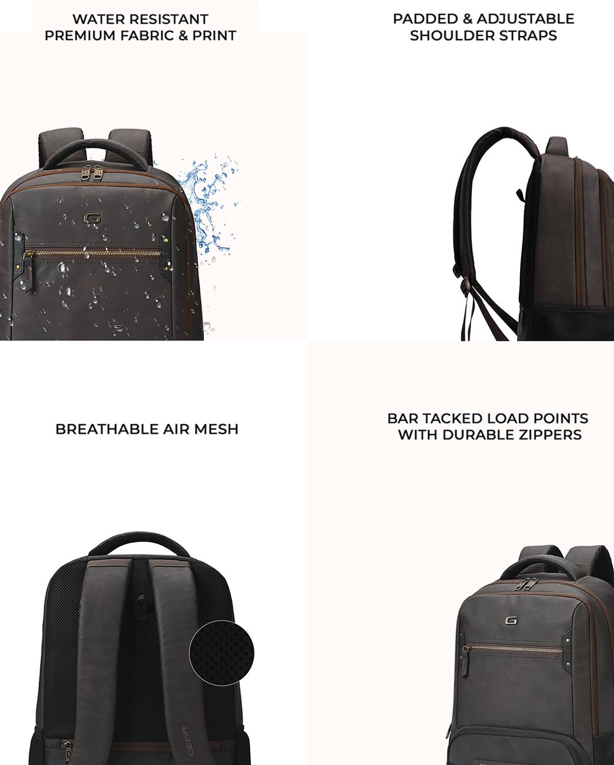 Gear Quantum 3 28L Antitheft Backpack - Image 4